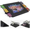 Lavievert Tavola puzzle pieghevole con supporto e copertura progettati 2 in 1, tavolo puzzle inclinabile con 6 cassetti, leggero in feltro puzzle Plateau portatile salvaspazio 2000 pezzi, grigio scuro