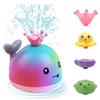 Dongcill Giochi Bagnetto Neonato, Luminosi Giocattoli da Bagno, Balena Giochi Vasca da Bagno Bambini Spruzzo d'Acqua Automatico, Giochi Bagnetto con Luce a LED, per Vasca Bagno, Bagno e Piscina
