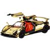 TQBODWX Auto In Miniatura 1 24 Per La Pagani Huayra BC Supercar Modello Di Auto Tema Esposizione Ragazzi Hobby Collezione Giocattolo(Oro)