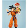 BANDAI Dragon Ball S.H.Figuarts Action Figure Son Goku & Son Gohan Kid & Kintoun, 14 cm e 6 cm