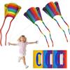 BUCOMTU 3 Pezzi Aquilone per Bambini e Adulti,Aquiloni Facili da Far Volare per Principianti,con Code Colorate e Filo Incluso, Perfetti per la Spiaggia, il Parco e le Attività all'Aperto