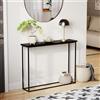 Vida Designs Consolle con gambe in metallo, nero