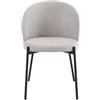 Casa Collection Sedia Shelly in Tessuto Beige 320 gr 55x45x80 cm