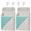 Dermalyx Organizer Da Parete Con 2 Tasche Appese Cesti Per La Sistemazione Murale Conservazione Borsa Sospesa Per Camera Da Letto Dormitorio Studio Colore Verde