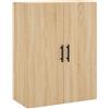 vidaXL Mobile a Parete Rovere Sonoma 69,5x34x90 cm, armadietto a muro, portaoggetti pensile, pensile a muro