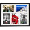 BD ART 28 x 35 cm Cornice multipla per 5 foto 10 x 15 cm, Nero