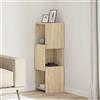 Generico Mobile angolare Bianco 30,5x30x95cm Legno Multistrato,Grigio,12.63kg,889831