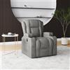 MIOOSUT Poltrona sollevatore elettrico, poltrona relax elettrica con funzione di calore poltrona massaggiante a 8 punti Relax poltrona relax con poggiapiedi poltrona elettrica massaggiante (grigio B)