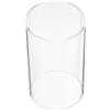 DOITOOL Portacandele in Vetro Cilindrico Trasparente Antivento Protezione Antigoccia in Vetro Borosilicato Adatto per Decorazioni di Compleanni e Ambientazioni