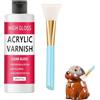 OPEIXSAYKOC Air Dry Clay Glaze 200 ml, Smalto per Argilla Essiccante all'Aria, Vernice Trasparente, Vernice Trasparente Lucida per Pasta Modellante, per Prevenire Crepe