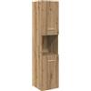 vidaXL Mobile Pensile Bagno Rovere Artigianale 30x30x130cm Truciolato