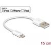 Delock 83001 DELOCK USB Daten-/Ladekabel iPhone/iPad/iPod 15cm weiß