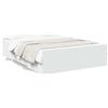 vidaXL Giroletto con cassetti bianco 140x190 cm in materiale ligneo