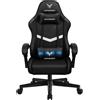 LUCKRACER GTPLAYER Sedia da gioco Sedia da ufficio Poltrona da gioco massaggiante Sedia da gioco ergonomica, poggiatesta con cuscino lombare massaggiante, sedia da gioco imbottita, sedia girevole,