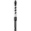 C.K Tools Vorteck HD - Punta per trapano per pietra e piastrelle, 8 mm x 105 mm, punta a freccia in metallo duro resistente agli urti, attacco esagonale Quick Lock da 1/4, per mattoni, calcestruzzo