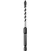 C.K Tools Vorteck HD - Punta per trapano per pietra e piastrelle, 5,5 mm x 105 mm, punta a freccia in metallo duro resistente agli urti, attacco esagonale Quick Lock da 1/4, per mattoni, calcestruzzo