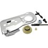 EirenePer Piastra barra guida catena compatibile con 445 450 445E 450E pompa olio ingranaggio a vite senza fine tenditore kit dado motosega 544094001