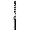 C.K Tools Vorteck HD - Punta per trapano per pietra e piastrelle, 7 mm x 105 mm, punta a freccia in metallo duro resistente agli urti, attacco esagonale Quick Lock da 1/4, per mattoni, calcestruzzo