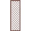 Set 2 Pezzi Traliccio Fisso con Cornice per Giardino Verdemax 180x60 cm in Metallo Corten