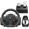 NITHO Drive Pro ONE Competition Volante con Pedali e Cambio per Windows PC, Ruota da 270 Gradi con Zona Morta Zero, Simulatore di Guida, Solo per Giochi di Simulazione per Windows PC