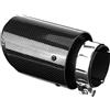 TKSE Tubo di Scarico Per Auto, Coda di Scarico Per Auto Universale Tubo di Scarico Per Auto in Fibra di Carbonio Terminale di Scarico Per Marmitta Per Estremità di Scarico da 60 Mm