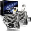 OVVOFPP Lampadina Led D1s 36000 Lm, 200 W, 6500 K, Bianco, Estremamente Luminosa Per Fari Auto, Sostituisce 1:1 Le Lampadine Allo Xeno Hid, Plug And Play, 2 Pezzi
