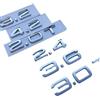 NLNKDTDPAK Emblema Adatto for Audi 1.8T 2.0T 2.4 3.0 T 3.2 3.6 A3 A4 A5 A6L A7 A8L Q3 Q5 Q7 Adesivo Logo Logo a Quattro Ruote motrici(Chrome,1.8T)