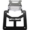 Generico Portatarga Pieghevole Beta RR 2021 2022 2023 2024 2025 Moto Motard Enduro Targa 50cc (Verniciatura Nera Con Faretto Bianco)