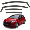 AirFlux Set di 4 deflettori antivento compatibili con TOYOTA YARIS 5 porte Hatchback modelli 2021 2022 2023 2024 2025 2026.