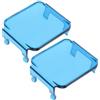 Yardwe 2 pezzi Coperture Protettive per Luci LED Auto Coperchi Quadrati per Lampade LED con Lente Blu Custodia Resistente per Barra Luminosa Protezione per Luci Notturne e Off-road