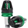 MotHeart Tappi terminali manubrio moto per TRK 800 2021-2023 Leoncino 800 2018-2023 Leoncino 800 Trail 2018-2023 7/8 (22mm) manubrio 17mm diametro accessori (verde)