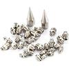 Kuuleyn Nipplo di ingrassaggio, palline magnetiche per capezzoli, 32 pezzi M6 / M8 / M10 Kit assortimento di raccordi per capezzoli per grasso Zerk in ottone durevole