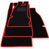 Somer Car Kit Tappetini Auto compatibili con Fiat 500 Topolino 1936-1955 | Set Tappeti in Moquette, Tappeto auto su misura, bordo rosso