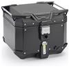 GIVI Trekker Outback Evo Smart 42L, Bauletto Moto in Alluminio, Nero senza serratura