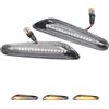 TitanAuto 2PCS Indicatore Dinamico LED Compatible For BMW E46 E60 E61 E90 E91 E81 E87 E82 E88 E83 E84 E92 E93 X3 X1 Freccia Sequenziale Laterale Luce Freccia a Scorrimento Lampada Parafango Laterale Cristallo