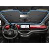 SHAOHAO Compatibile con FIAT 500E 500C 2018-2025 Parasole per auto Parasole per parabrezza Facile da riporre Maniglia con cordino Protezione UV Accessori