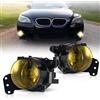WISGOL Fendinebbia adatto per BMW 5 Series (E60/E61) 07/2003 09/2010 For M-package bumper only, un paio di fari fendinebbia, lenti gialle HB4/9006 12V 51W 63177897188 7897188 63177897187 7897187