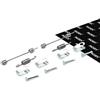 RIDEX 1502A0070 Kit accessori Ganasce freno Posteriore Compatibilità con HYUNDAI SANTA FÉ II CM