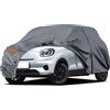 JUDANNA Telo Copriauto Esterno per 2025-2026 Leapmotor T03 5-door Hatchback, Copertura Auto Copriauto Impermeabile, Telo Copri Auto con Porta con Cerniera per Protezione da Neve, Pioggia, Polvere, Grigio