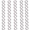 Qsvbeeqj 50pcs Pesca Solido Acciaio Inox Snap Split Ring Lure Tackle Connettore Nuovo