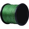 FJOADNVM Lenza Da Pesca Lenza Da Pesca Raid In PE A 9 Fili 300M 500M 1000M Filo Multifilamento Alla Carpa(Green,1000M-0.20MM-12.7KG)