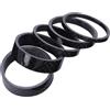 Homoyoyo Distanziatore per Forcella Anteriore in Fibra di Carbonio Nero Resistente all'Usura Funzione di Regolazione Dell'altezza Manubrio per Accessori Bici