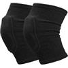 Dazhua Ginocchiere a Compressione Sportiva 2 Pezzi - Proteggi Ginocchio con Spugna Ispessita for Danza, Allenamento e Allenamento(Rose,M)