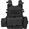 Generic Gilet per softair, per bambini, con tasche multiple, regolabile, per simulazione, paintball, allenamento, caccia, cosplay, giochi di ruolo, combattimenti, battaglie, giochi di ruolo, combattimenti