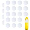 Generic Surf Trazione Pad | 22 pezzi antiscivolo esagonale Trazione Deck Mat, per sport acquatici Shortboard Skimboard Kiteboard Donne Uomini