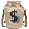 Generic Borsa da palestra con coulisse, zaino sportivo con motivo dollaro, organizer per bottiglie d'acqua, per palestra, allenamento, sport, calcio, nuoto, spiaggia, scuola, viaggi, donne, bambini, ragazzi e