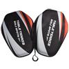 EfforPrac 1 PZ Borsa per racchette da ping pong EVA Custodia rigida impermeabile con fascia elastica cinghia da polso per 2 pagaie e palline nero (modello PB005-C)