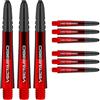 WINMAU Asta del dardo - Vecta Policarbonato Steli di Freccette - 1 Set per Confezione (3 Freccette Aste in Totale) - Accessori Professionali per Freccette - Rosso & Nero Blade360 Alberi intermedi