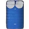Lafuma - Nunavüt Double - Sacco a Pelo per 2 Persone - Imbottitura in poliestere riciclato e idrorepellente - Temperatura di comfort 7°C - Blu