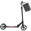 Wulimasun Scooter pieghevole, per adulti, 200 kg di carico, nero, con freno e borsa di stoccaggio, monopattino pieghevole con piattaforma larga e spessa, monopattino per adulti e bambini